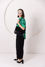 ASTORIA handbag - Black Suede
