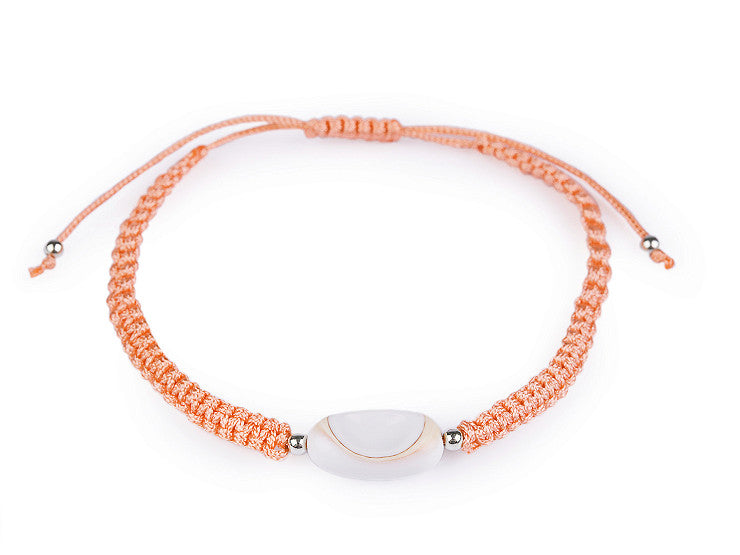 Shamballa náramok lososová