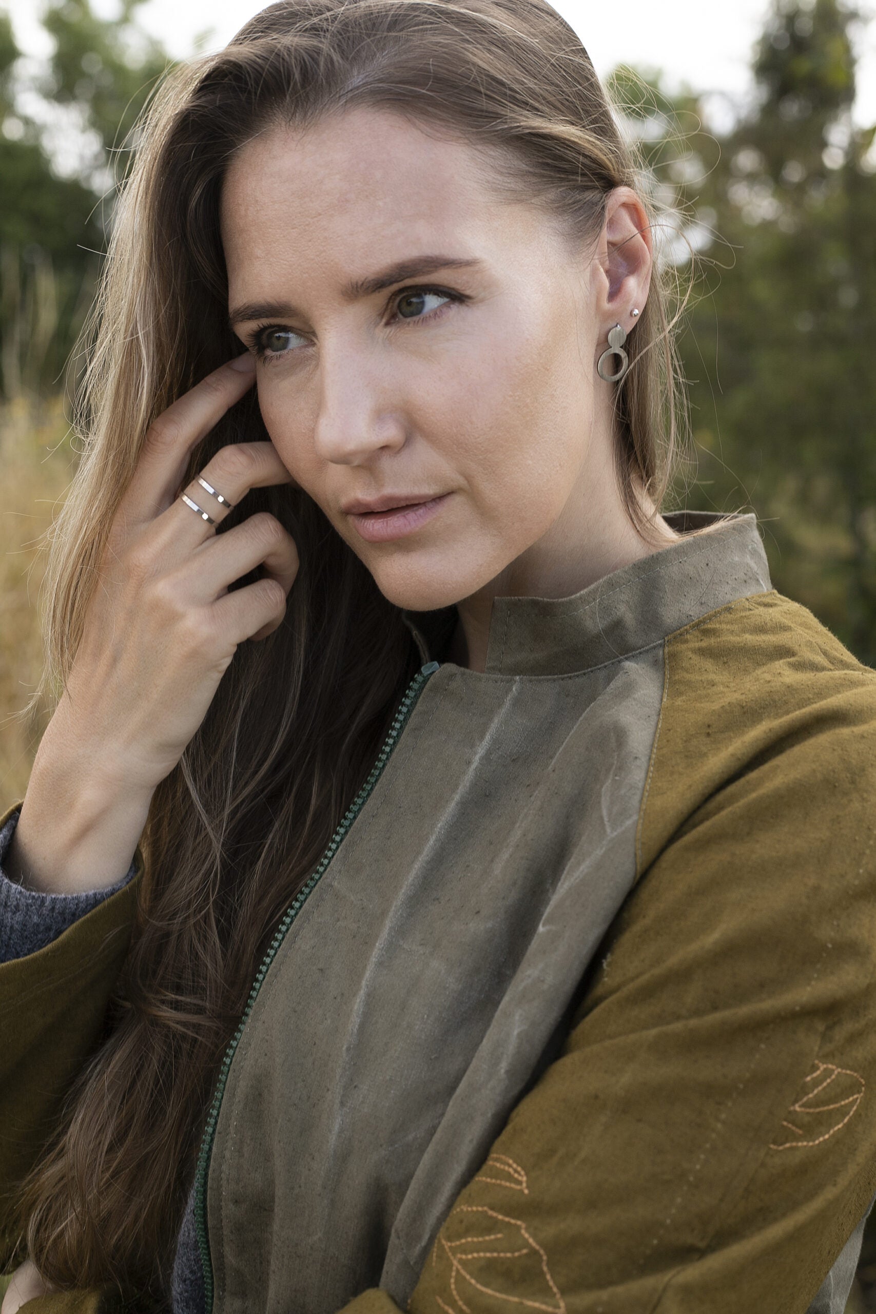 Earrings Arc - Silver