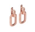 Honey Bee Hoopy Link Charm Earrings