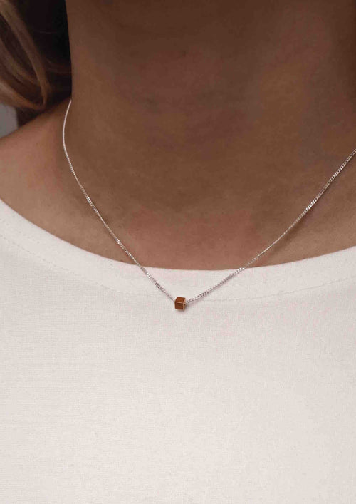 Box Necklace - Gold