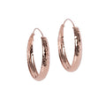 Helena Hoops Earrings - Rose Gold and Silver