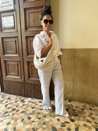 Hobo Bag Heart - White