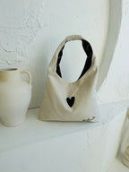 Moon Bag Heart - White