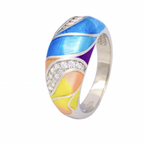 Silver Iris Ring