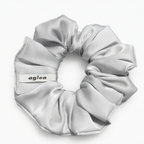 Satin hair scrunchie - grey