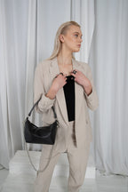 Soft Leather Baguette Handbag Selena
