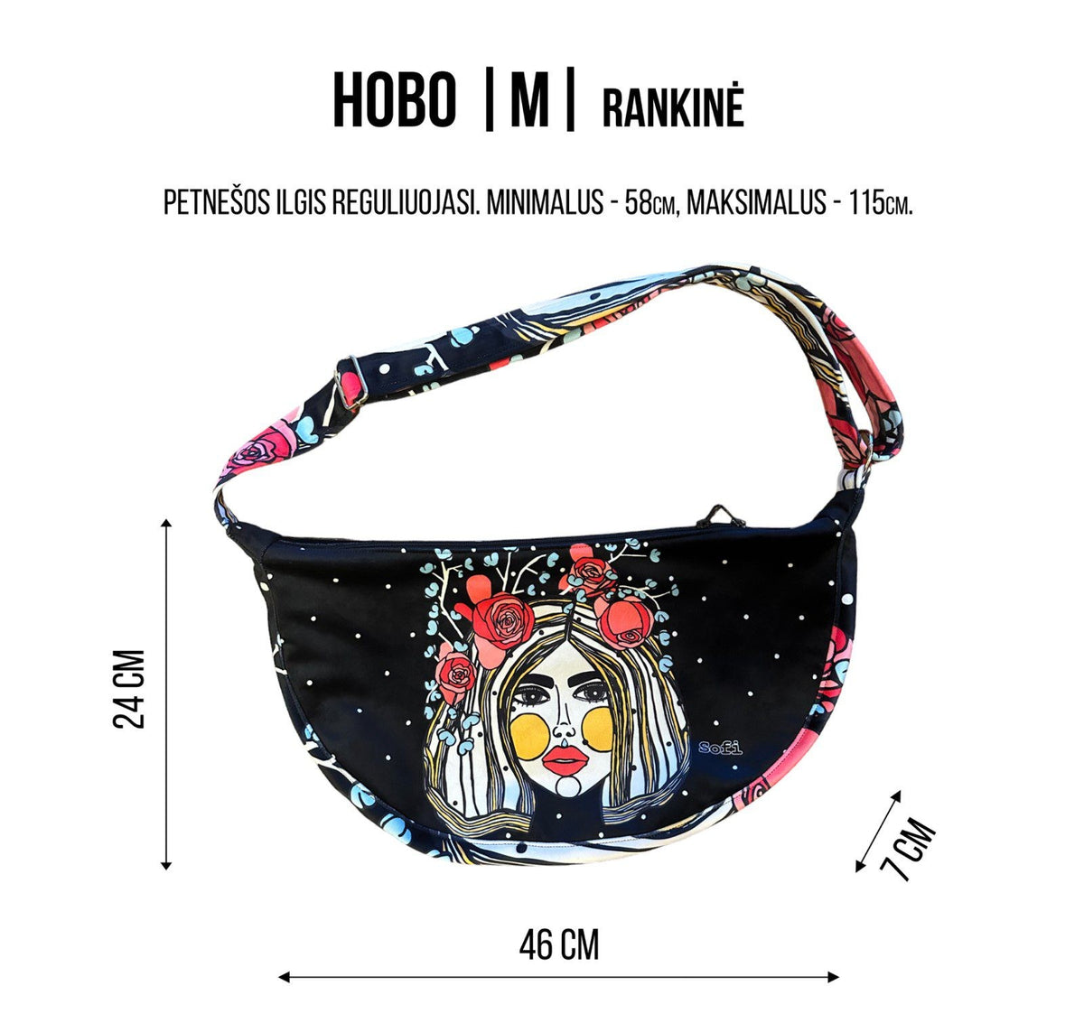 Hobo Bag - Curly Leopard